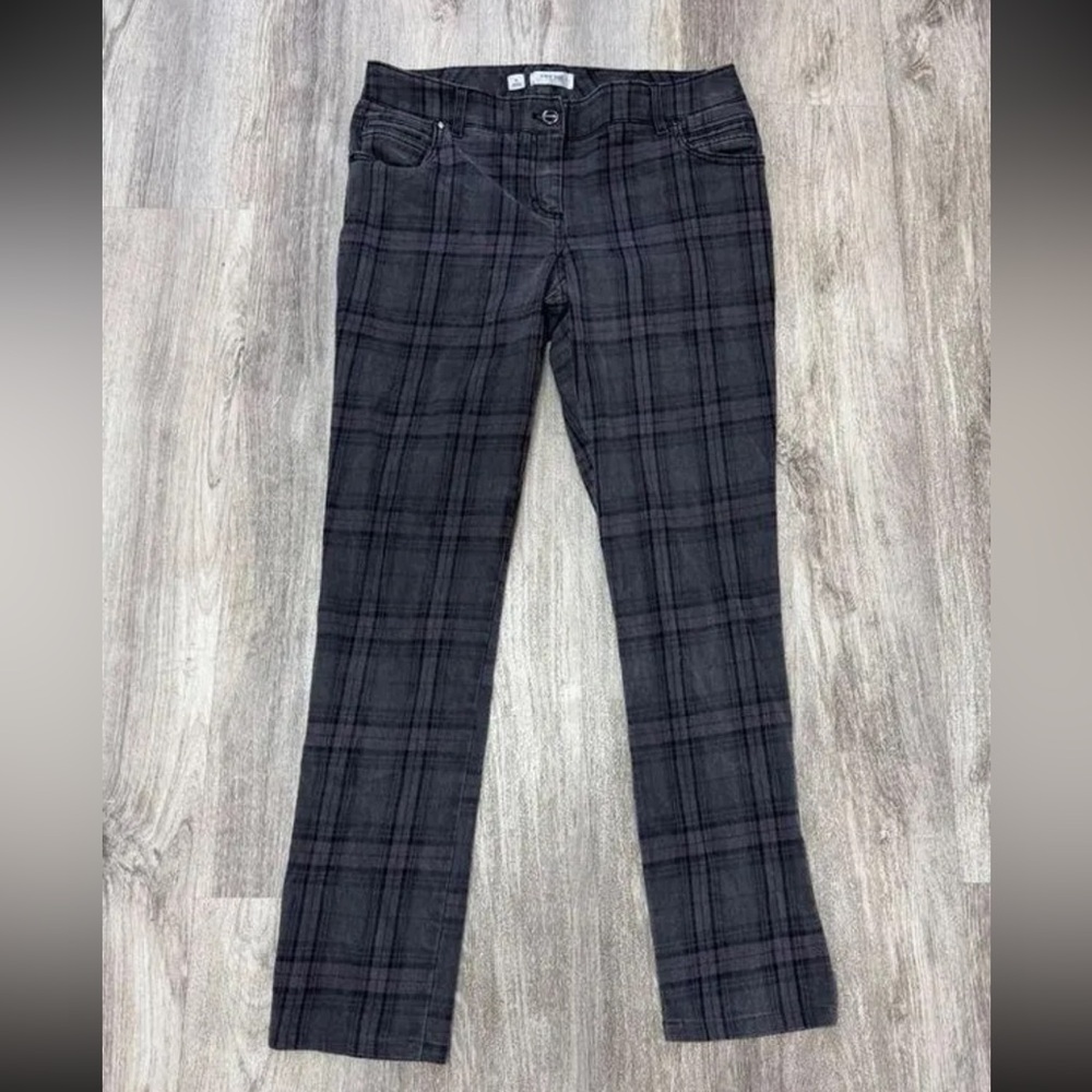 Per Se by Carlisle Plaid straight leg pants size 6